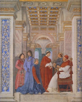 アンドレア・マンテーニャ Painting - ルドヴィコ・ゴンザーガの家族 ルネサンス画家アンドレア・マンテーニャ
